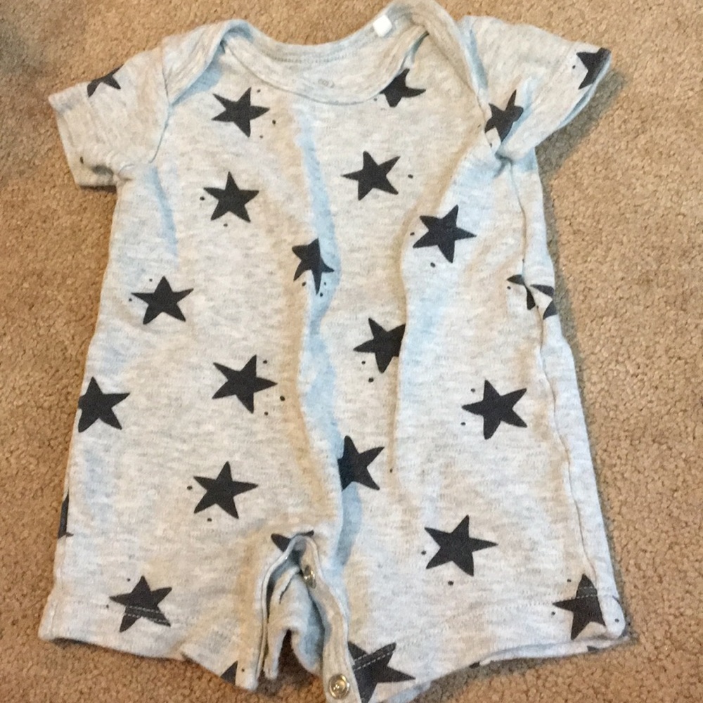 Oliver and rain organic cotton romper newborn